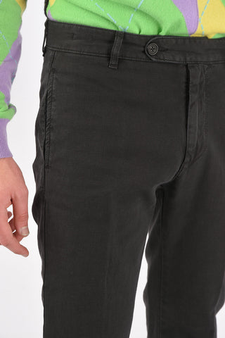 pantaloni chinos in cotone e lino