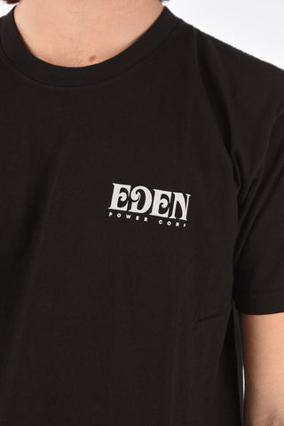 Reclycled cotton crew-neck t-shirt with back print logo