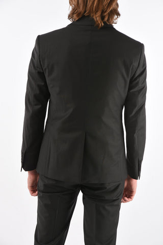One Button Suit with Jetted Pockets