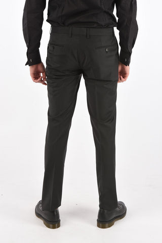 One Button Suit with Jetted Pockets