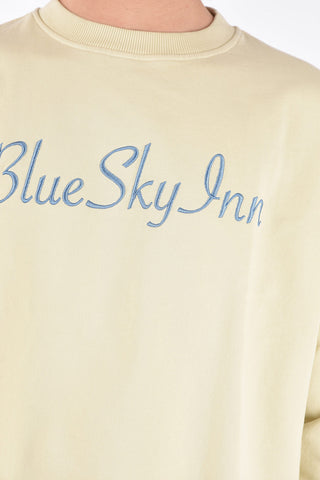 crew-neck sweatshirt with embroidery logo