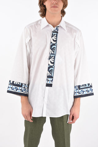 Camicia Jacquard GIO PONTI con Dettagli in Seta