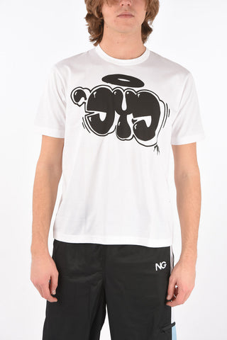 EYE crew-neck t-shirt with front print