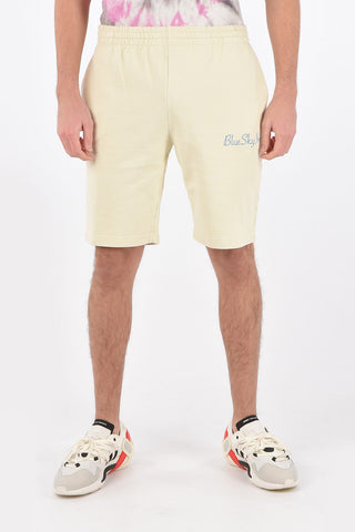 drawstring waist sweat shorts