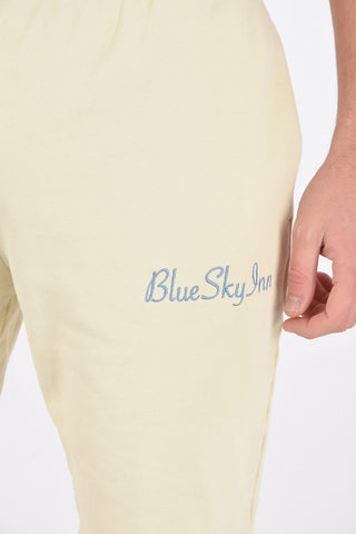 drawstring waist sweat shorts