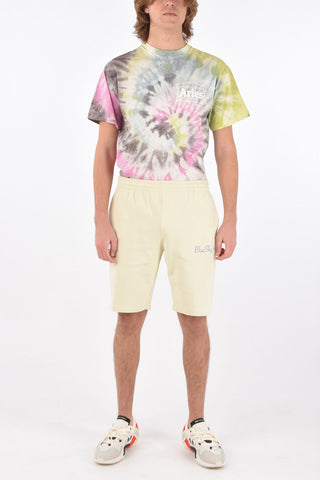 drawstring waist sweat shorts