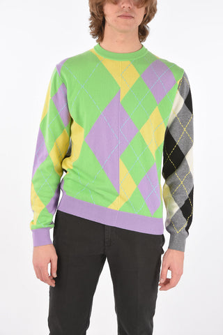 argyle cashmere crew-neck sweater