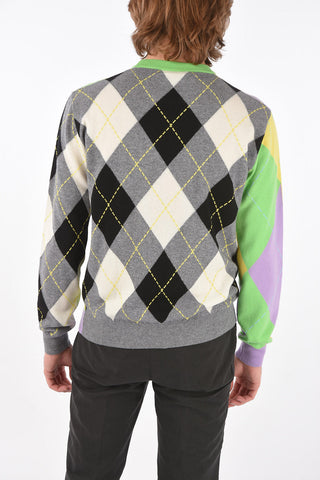 argyle cashmere crew-neck sweater