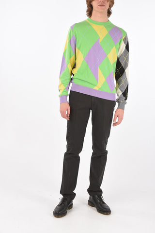 argyle cashmere crew-neck sweater