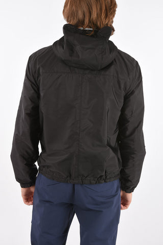 Reversible Leather Jacket with Hood
