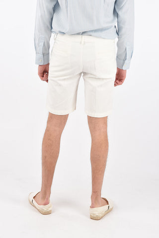flax blend 4 pockes VELA shorts with belt loop