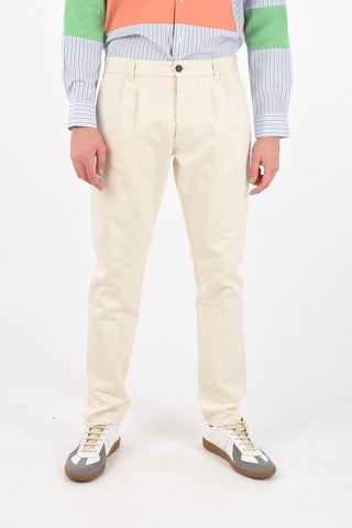 pantalone a doppia pince a vita regolare