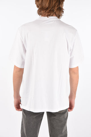 crew-neck t-shirt with print on the front