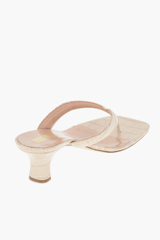 Croco Printed Leather PORTOFINO Thong Mules