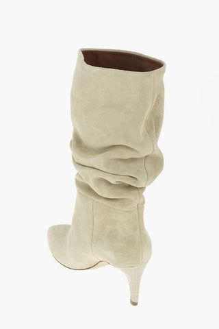Calf SLOUCHY Suede Boots