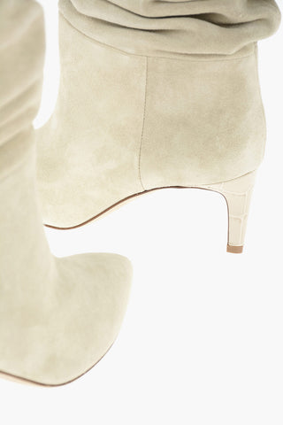Calf SLOUCHY Suede Boots