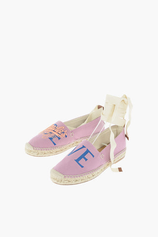 Printed Logo Canvas Espadrillas