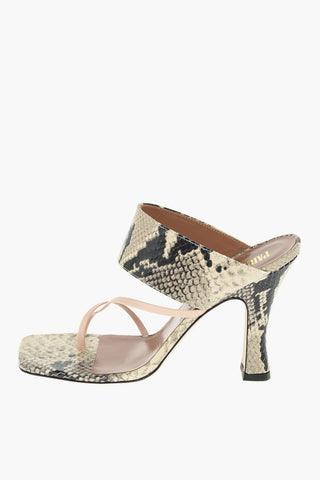 Printed Leather CRISS CROSS Mules