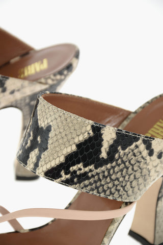 Printed Leather CRISS CROSS Mules
