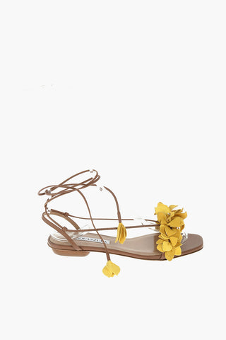 Ankle Laced BOUGAINVILLEA Flat Sandals