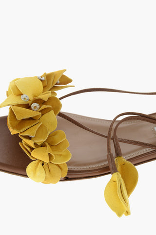 Ankle Laced BOUGAINVILLEA Flat Sandals