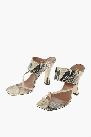 Printed Leather CRISS CROSS Mules
