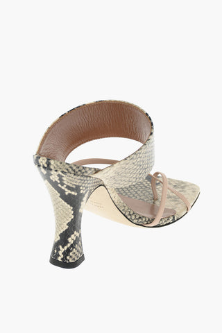 Printed Leather CRISS CROSS Mules
