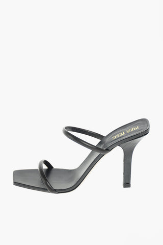Printed Leather Heel LINDA Mules