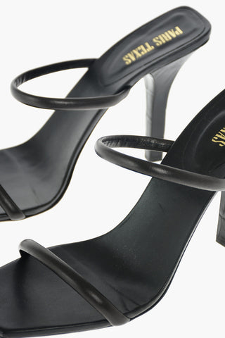 Printed Leather Heel LINDA Mules