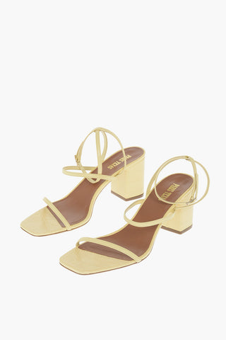 Sandali MARIA con Tacco in Pelle Stampata