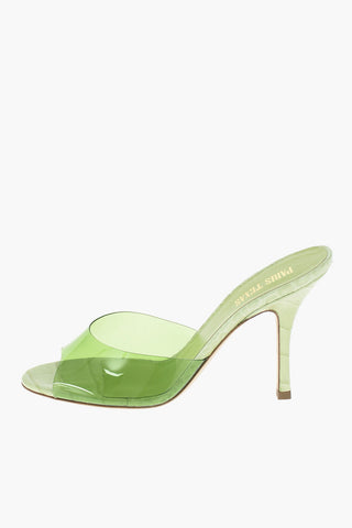 Plastic Band PENELOPE Printed Leather Mules