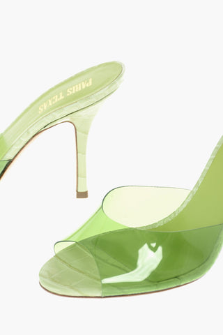 Plastic Band PENELOPE Printed Leather Mules