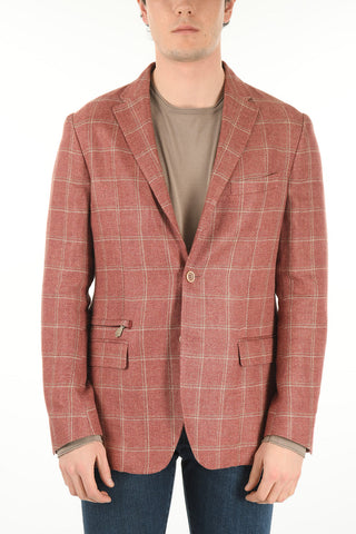 ID 2 Button IDENTITY Windowpane Check Blazer