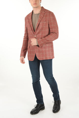 ID 2 Button IDENTITY Windowpane Check Blazer