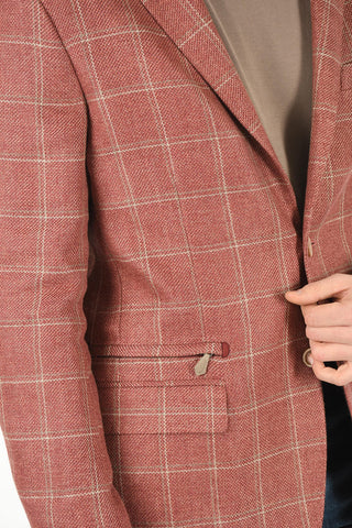 ID 2 Button IDENTITY Windowpane Check Blazer