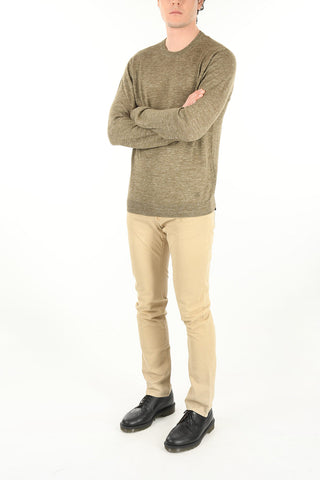 Crew Neck Cashmere Blend Sweater