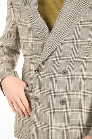 Double-breasted LEADER District Check Blazer