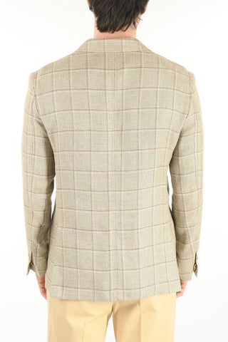 ID Hemp and Wool Windowpane Check IDENTITY Blazer