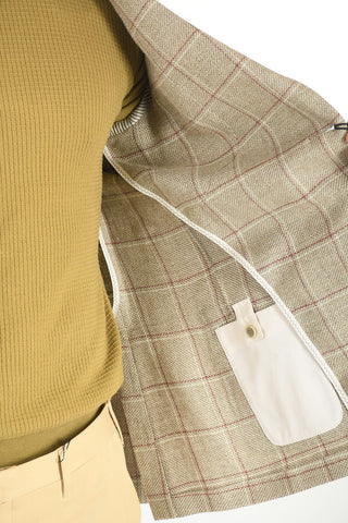 ID Hemp and Wool Windowpane Check IDENTITY Blazer