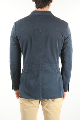 ID Blazer in Misto Cotone con Taschino a Toppa