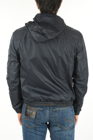 ID Leather Jacket with Foldable Hood