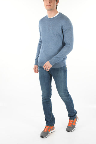 Crew Neck Silk Blend Sweater