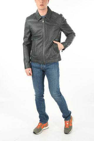 Ostrich Leather Jacket