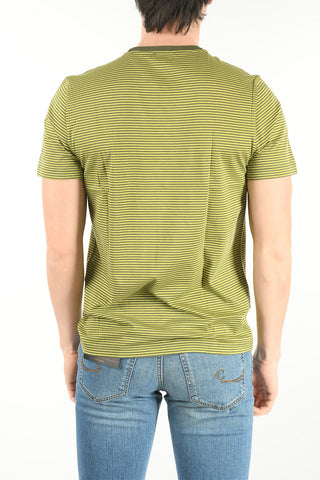 CC COLLECTION Crew Neck Striped Cotton T-Shirt