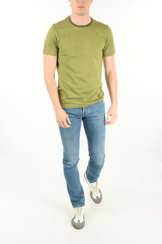 CC COLLECTION Crew Neck Striped Cotton T-Shirt