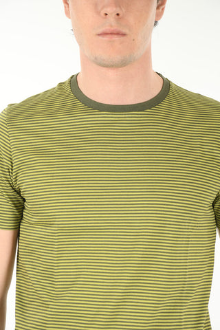 CC COLLECTION Crew Neck Striped Cotton T-Shirt