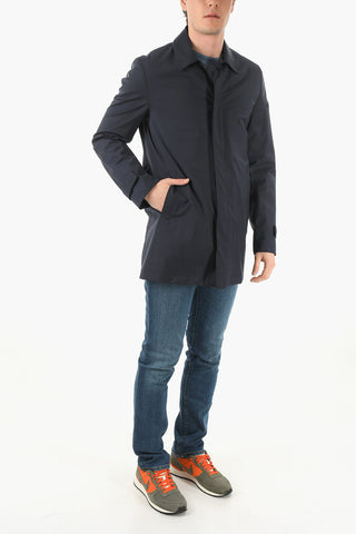 CC COLLECTION Unlined Snap Button Raincoat