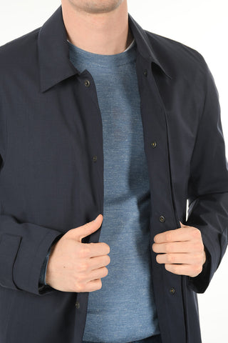 CC COLLECTION Unlined Snap Button Raincoat