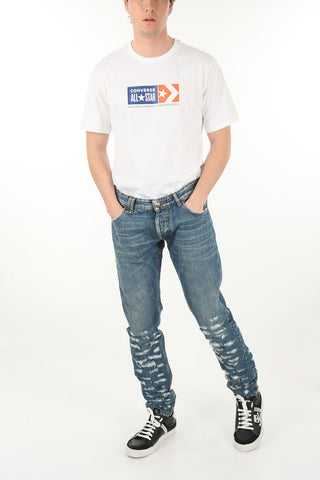 Low Rise Destroyed Denims 15cm
