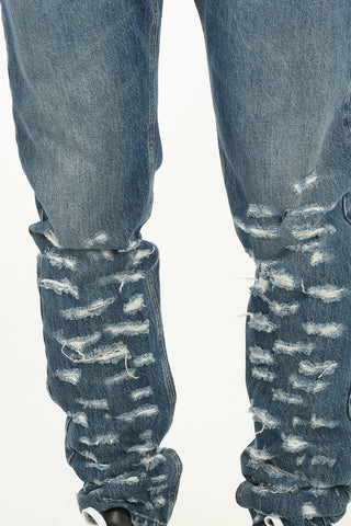 Low Rise Destroyed Denims 15cm